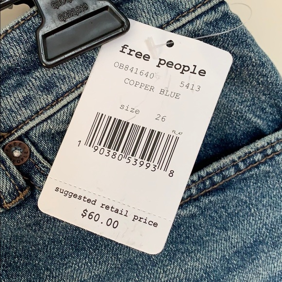 NWT FREE PEOPLE DENIM SKIRT - Picture 2 of 5